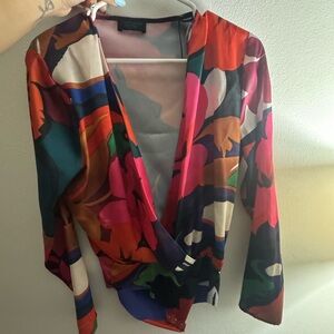 Zara Multicolor Abstract Bodysuit